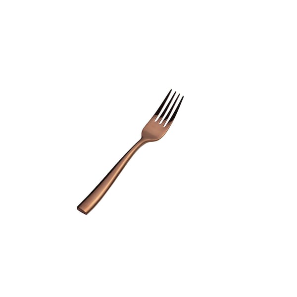 Bon Chef Manhattan, Salad/Dessert Fork, Mirror Finish, 18/10, 6.75" - Rose Gold , set of 12 S3007RG - main
